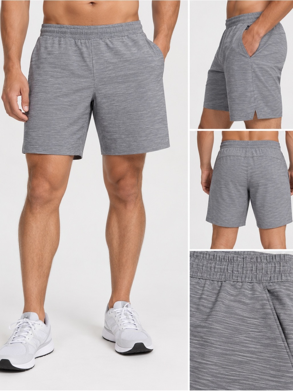 Lululemon Pace Breaker Shorts Heathered Gray Size Small